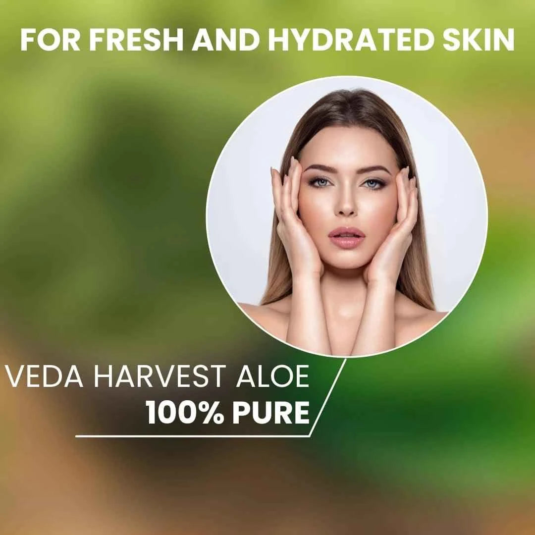 Aloe Vera Gel For All Skin and Hair Types - Veda Harvest