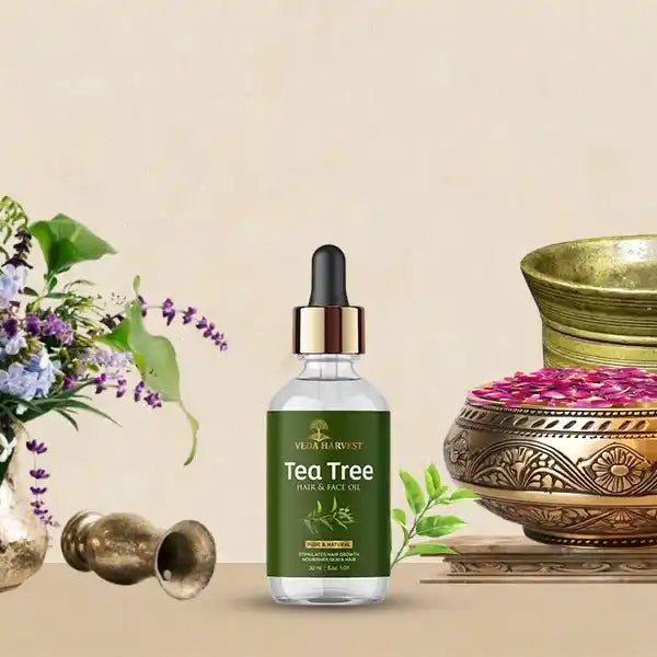 Tea Tree Oil for Hair Care & Scalp Health – 30ml - Veda Harvest