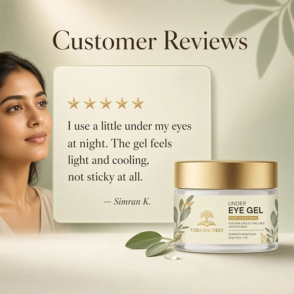 Veda Harvest Under Eye Gel for Dark Circles – 30gm – image 5