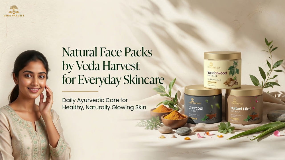 8 Natural Face Packs by Veda Harvest for Everyday Skincare