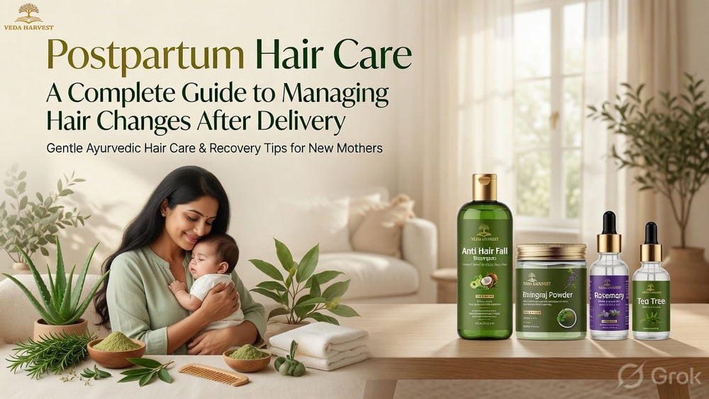 Postpartum Hair Care: A Complete Guide to Managing Hair Changes After Delivery | Veda Harvest