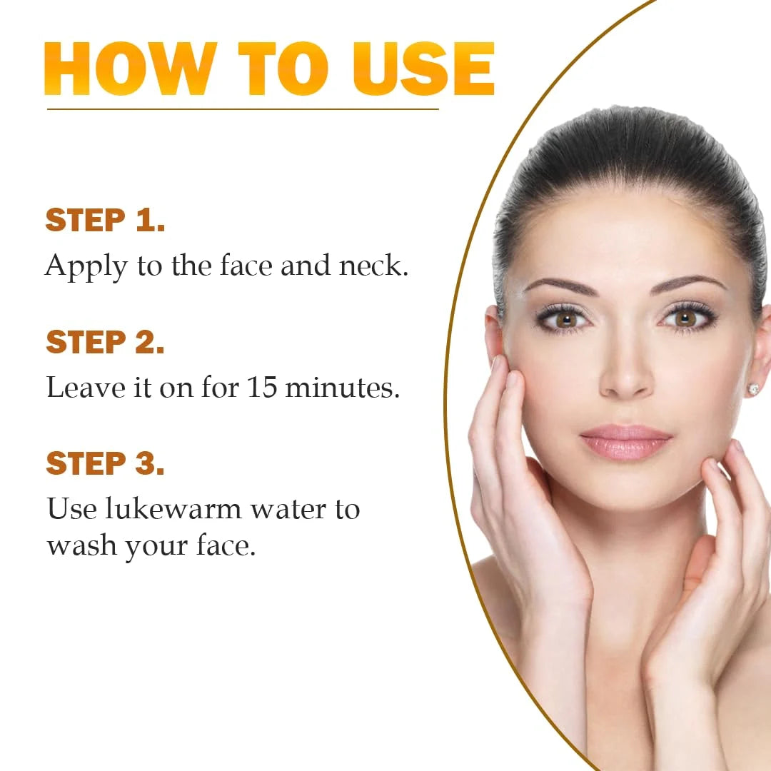 Ubtan Face Pack for Glowing Skin & Tan Removal – 100gm - Veda Harvest 