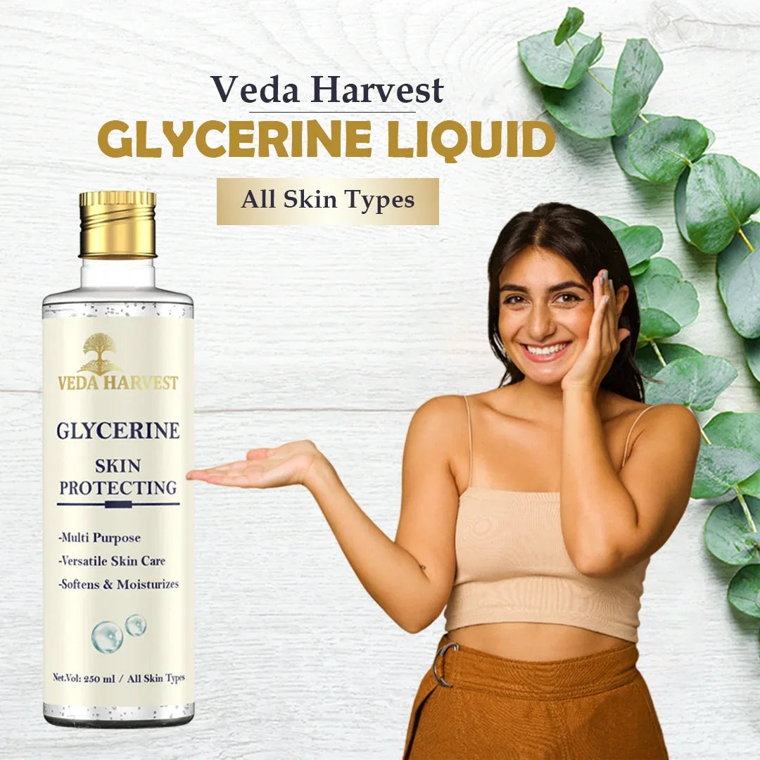 Glycerine Liquid for Soft and Smooth Skin – 250ml - Veda Harvest 