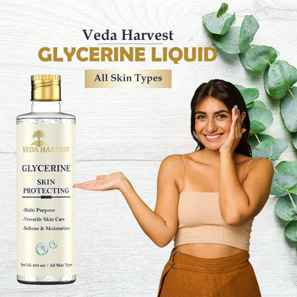 Glycerine Liquid for Soft and Smooth Skin – 250ml - Veda Harvest 