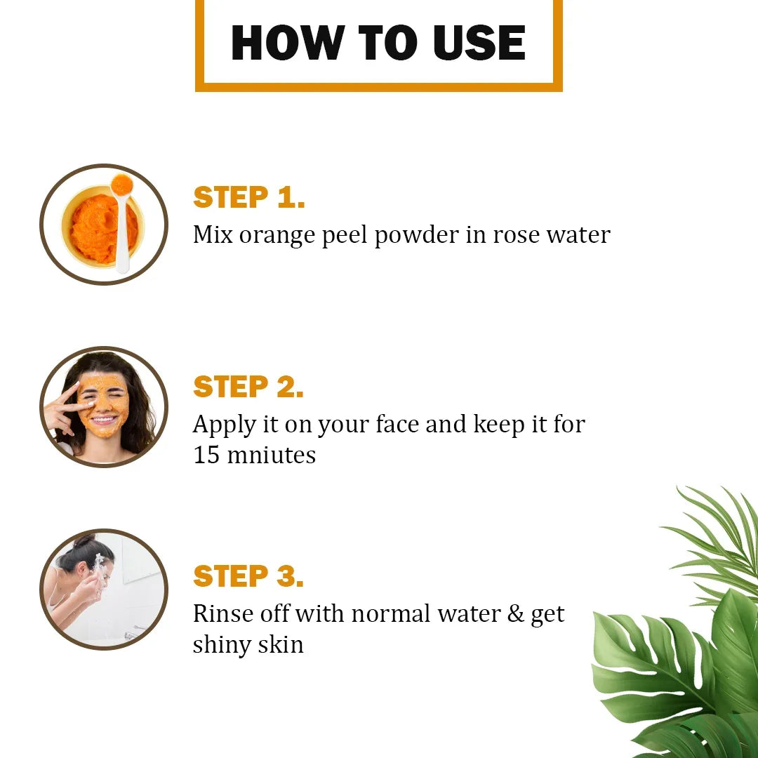 Orange Peel Powder for Radiant Skin – 200gm - Veda Harvest 