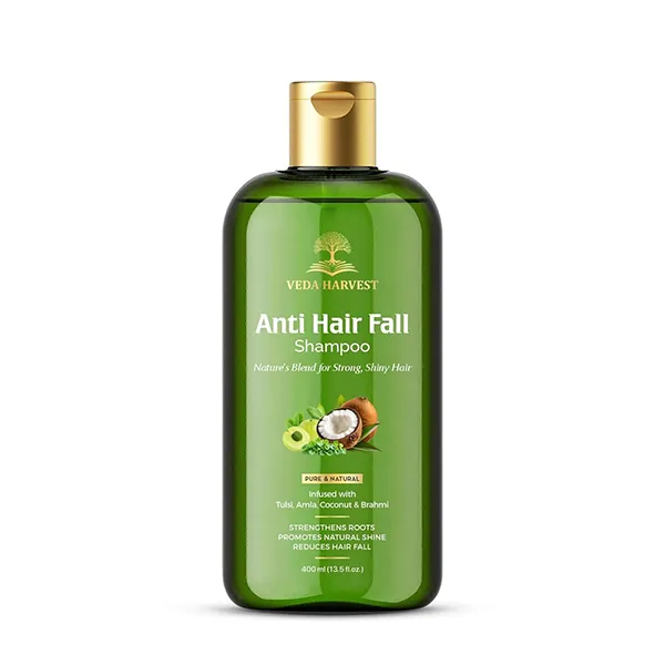 Anti Hair Fall Shampoo with Tulsi, Amla & Brahmi – Ayurvedic Hair Care, 400ml
