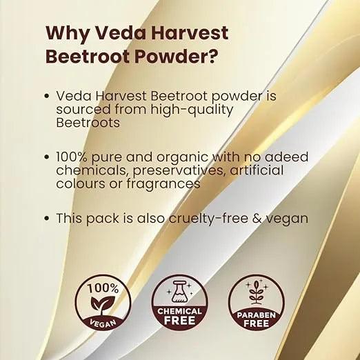 Beetroot Powder For Face - 250gm - Veda Harvest 