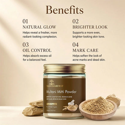 Natural Multani Mitti Powder for Glowing Skin – 350gm