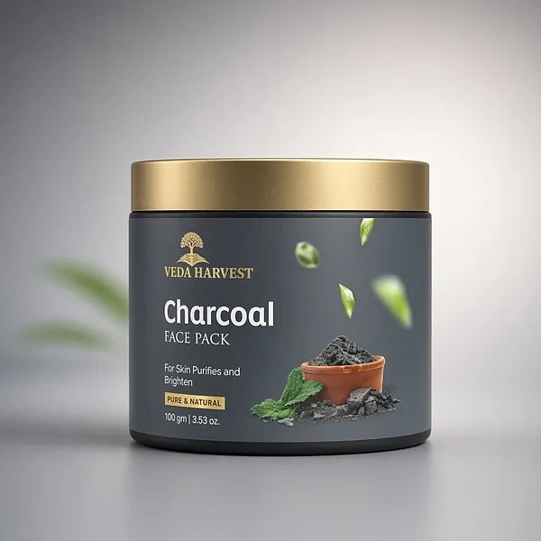 Veda Harvest Activated Charcoal Face Pack – 100gm