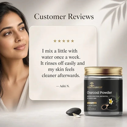 Veda Harvest Natural Activated Charcoal Powder – 250gm – image 5