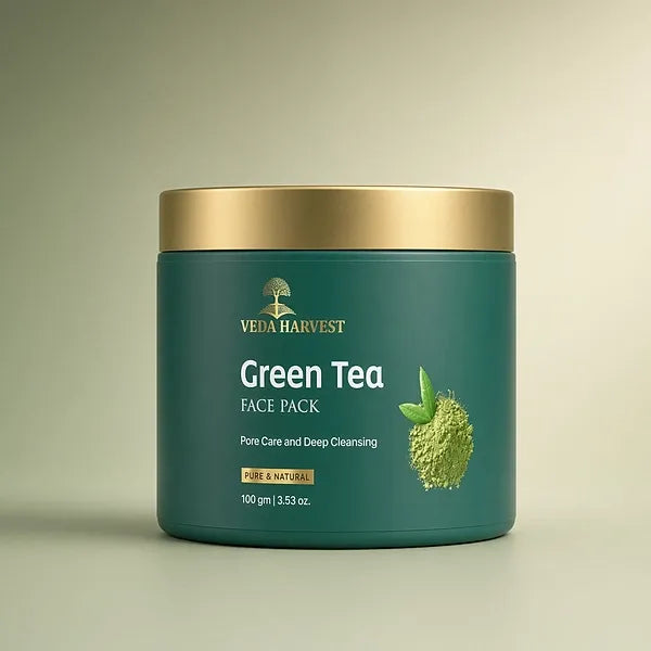 Green Tea Face Pack for Dark Spots & Cleansing - 100gm