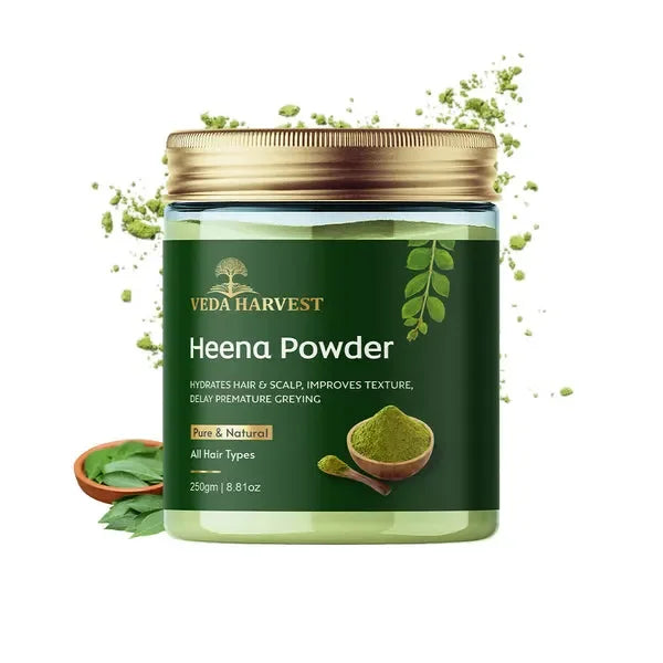 Henna Powder for Hair Color & Nourishment – 250gm - Veda Harvest 