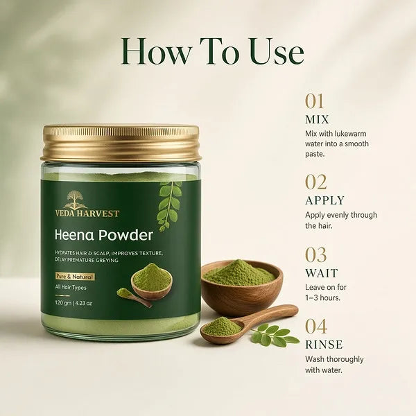 Veda Harvest Henna Powder for Hair – 250gm – image 4