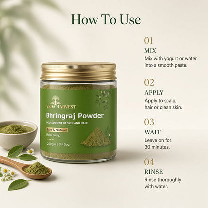 Organic Bhringraj Powder for Hair Growth – 250gm