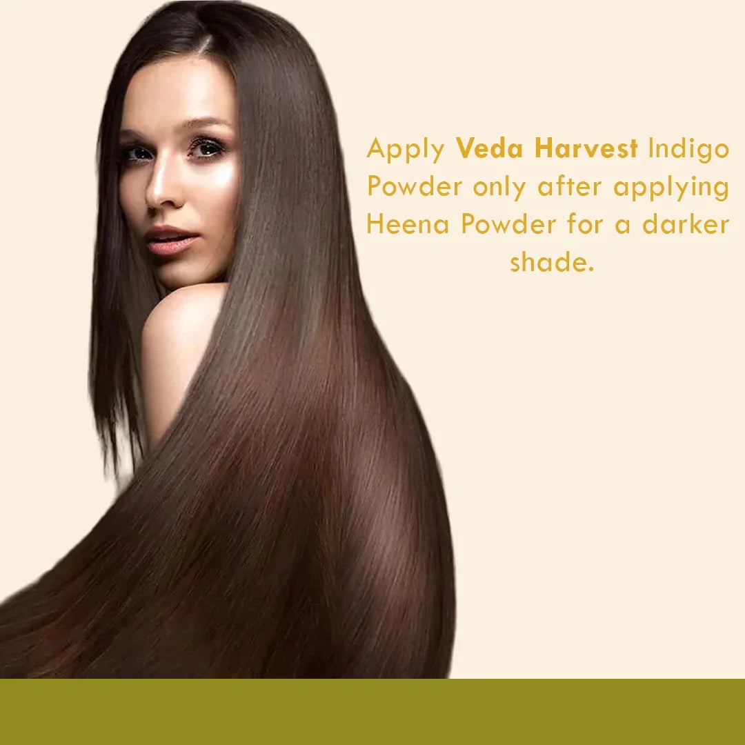 Indigo Powder for Natural Hair Color & Strength – 240gm - Veda Harvest 