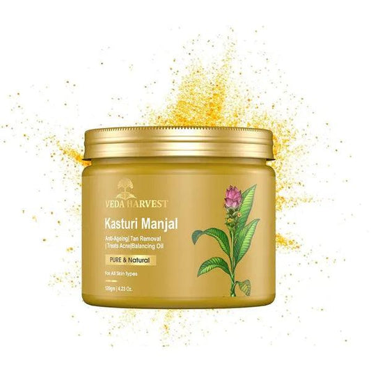 Kasturi Manjal Wild Turmeric Powder for Skin – 120gm - Veda Harvest 