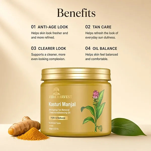 Veda Harvest Kasturi Manjal Wild Turmeric Powder – 120gm – image 4