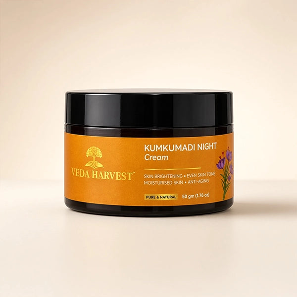 Kumkumadi Night Cream for Skin Brightening & Anti-Aging – 50gm
