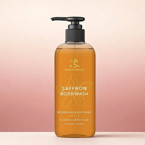 Saffron Body Wash Shower Gel for Women and Men – 400ml