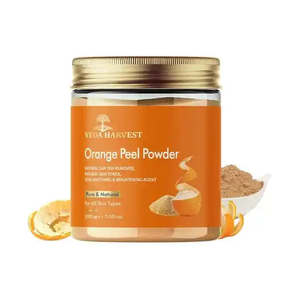 Orange Peel Powder for Radiant Skin – 200gm - Veda Harvest 