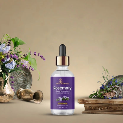 Rosemary Essential Oil for Hair & Skin Care – 30ml - Veda Harvest 