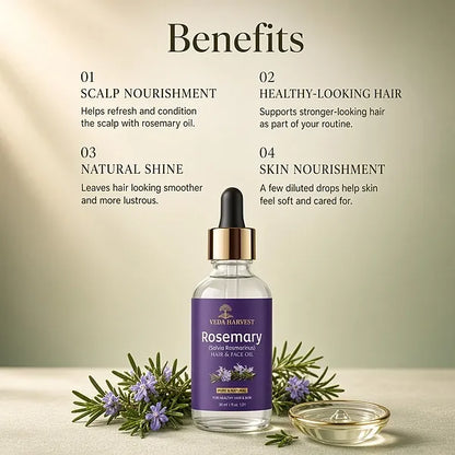 Veda Harvest Rosemary Essential Oil – 30ml – image 4