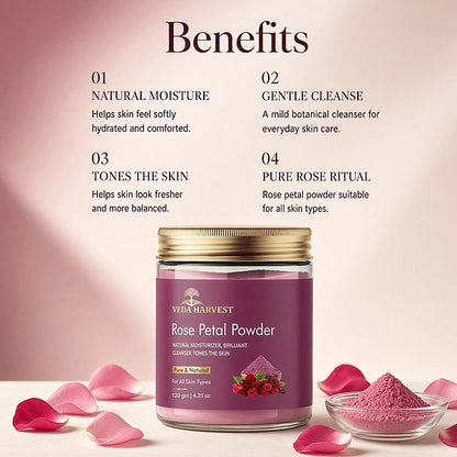 Veda Harvest Rose Petal Powder – 250gm – image 4