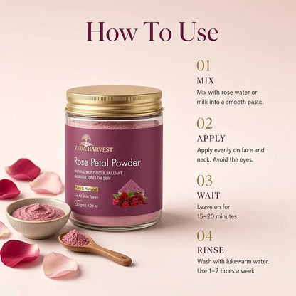 Veda Harvest Rose Petal Powder – 250gm – image 3