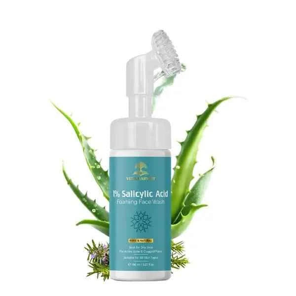 1% Salicylic Acid Face Wash for Acne & Open Pores – 150ml - Veda Harvest 