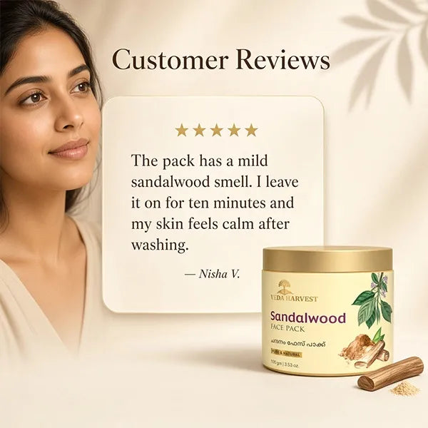Veda Harvest Sandalwood Face Pack – 100gm – image 5