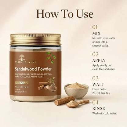 Veda Harvest Sandalwood Powder – 300gm – image 3