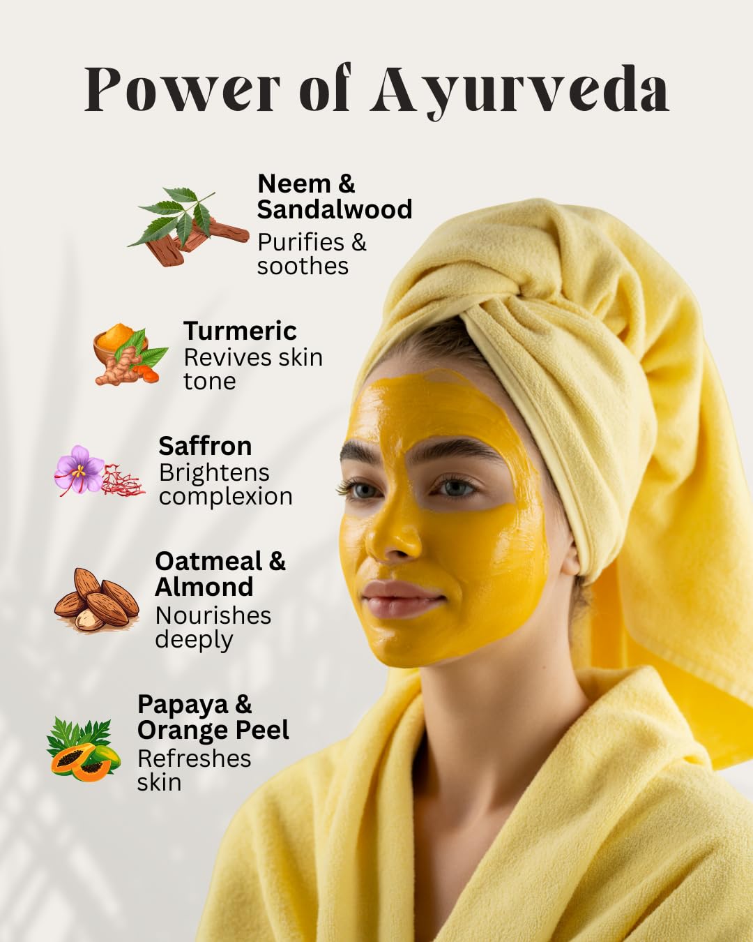 Veda Harvest De-Tan Face Mask | Face pack for glowing skin | 200gm