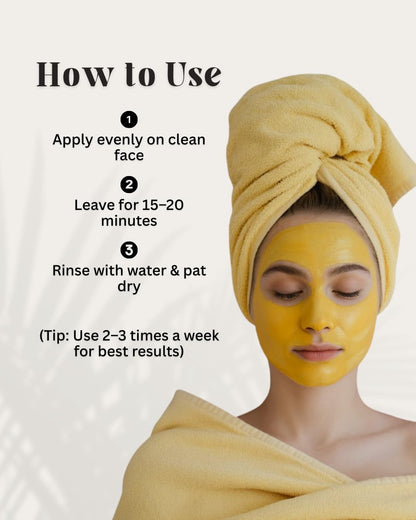 Veda Harvest De-Tan Face Mask | Face pack for glowing skin | 200gm