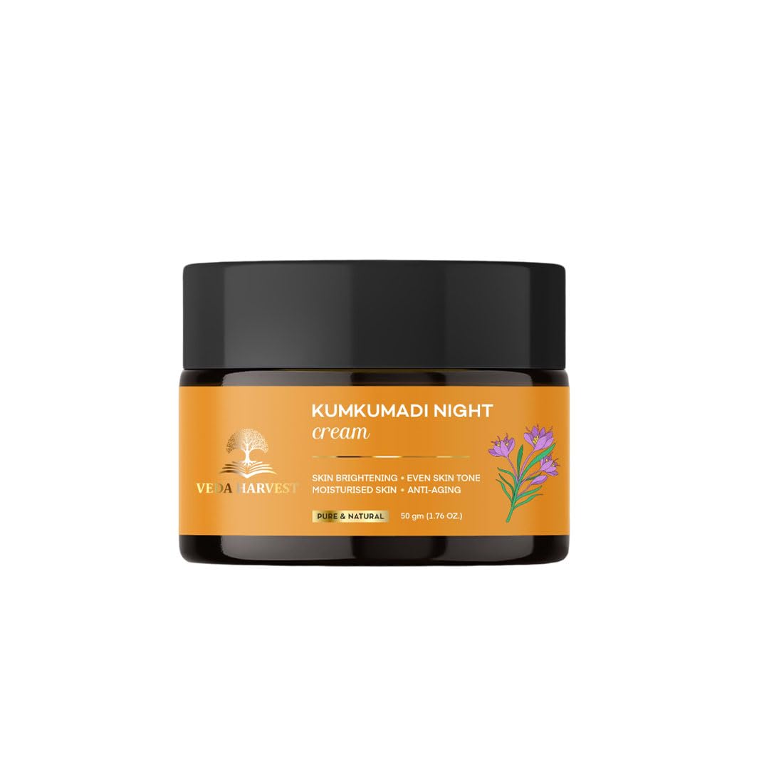 Kumkumadi Night Cream | Skin Brightening & Anti-Aging Cream 50gm