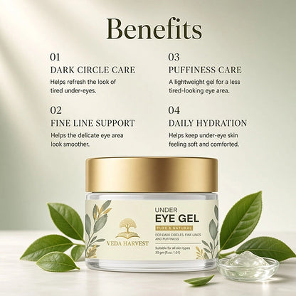 Veda Harvest Under Eye Gel for Dark Circles – 30gm – image 4