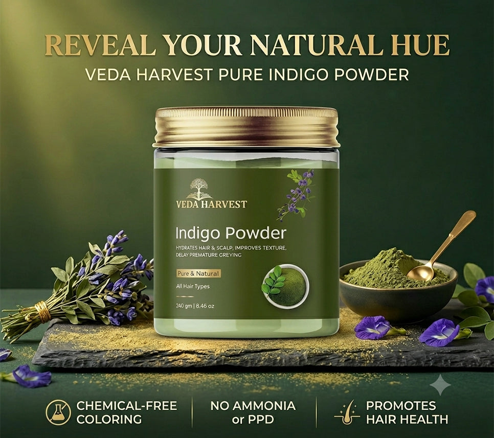 Indigo Powder for Natural Hair Color & Strength – 240gm
