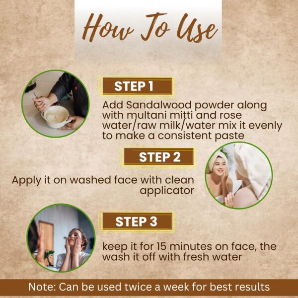 sandalwood powder how to use