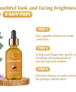 three easy step to use kumkumadi oil