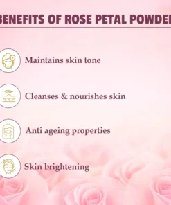 benefits of rose petal powder