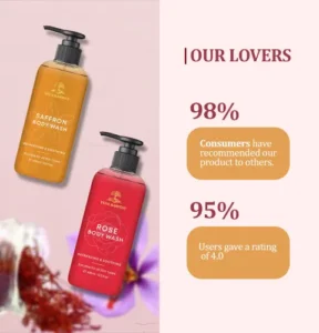 highly rated body wash, 4.0 and above rating body wash, customers recommended body wash