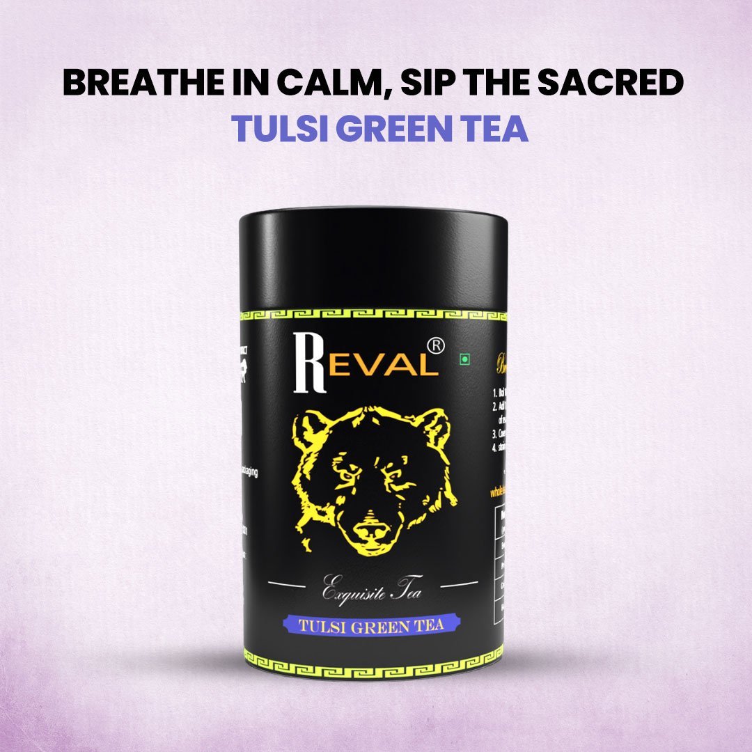 Reval Organic Tulsi Green Tea Veda Harvest