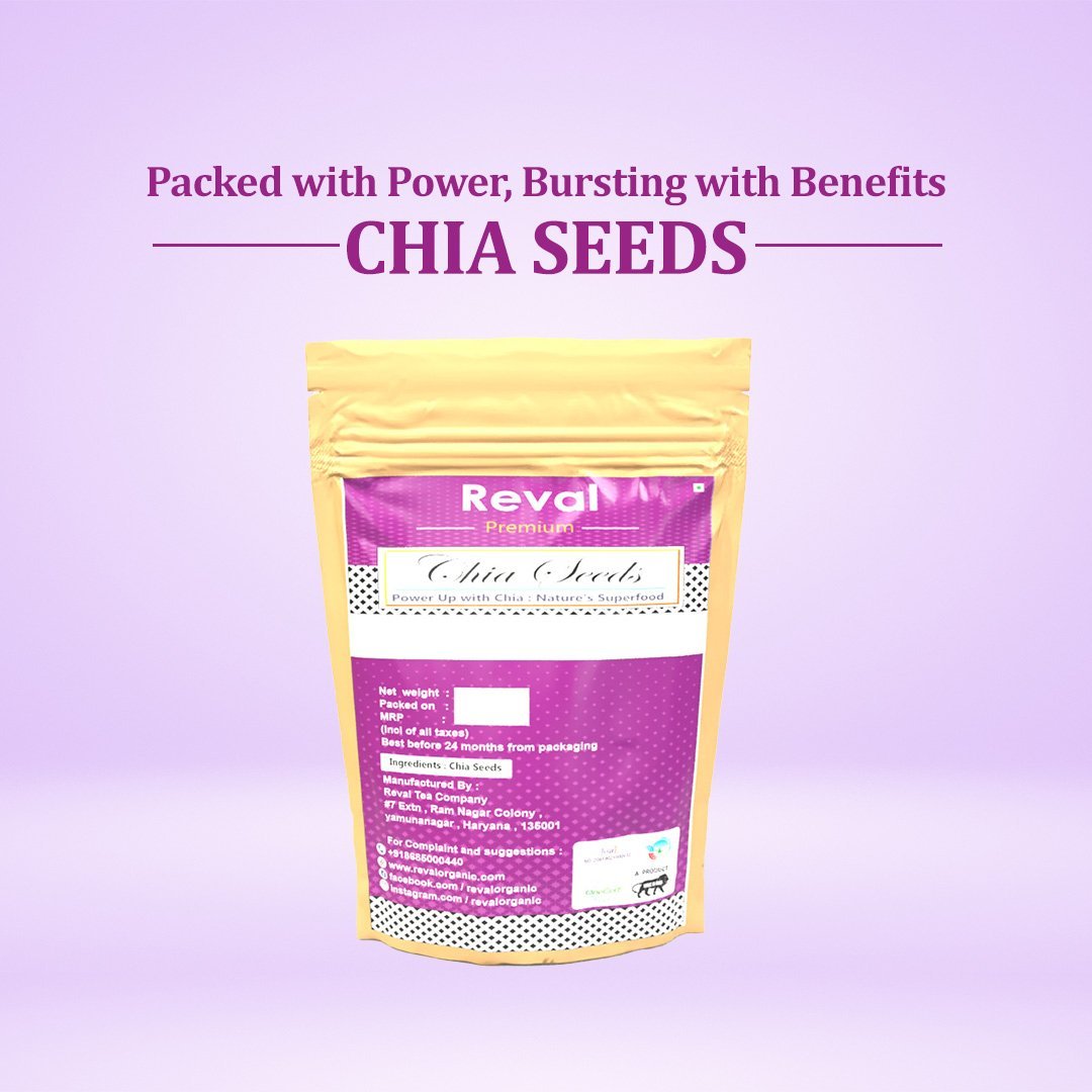 Reval Organic Raw Chia Seeds Veda Harvest